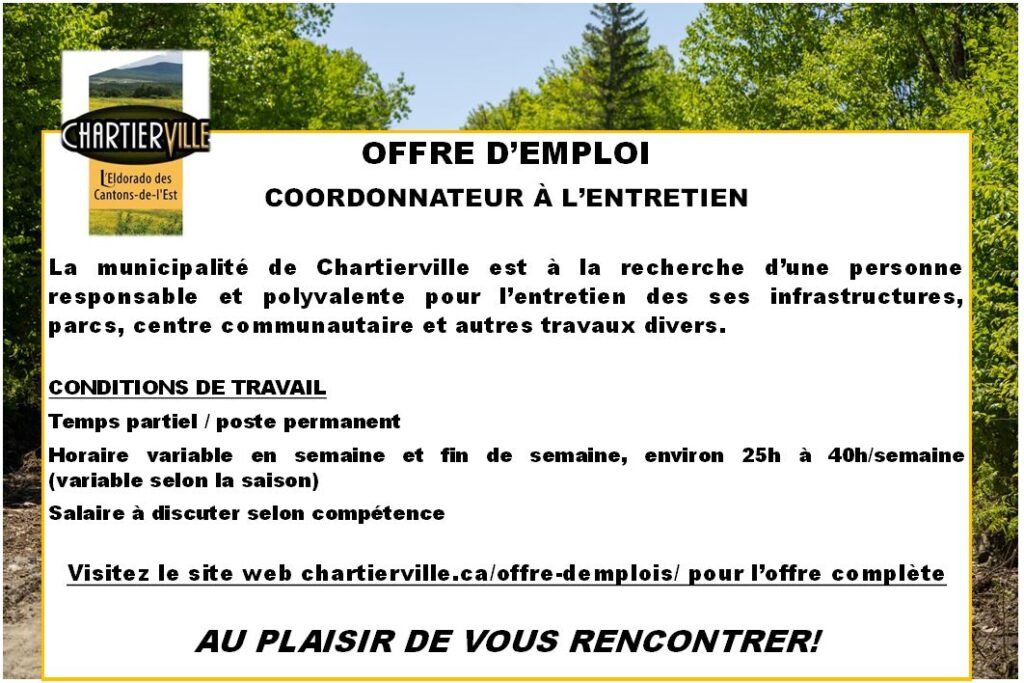 Emploi à l'entretien
