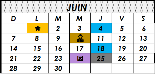 Erreur cléricale - calendrier des collectes