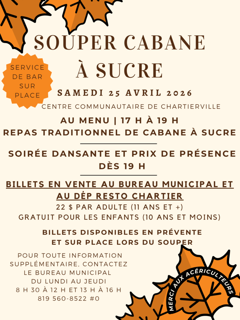 Souper soirée Cabane à sucre